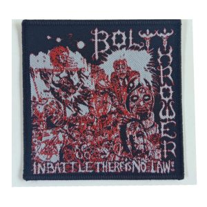 BOLT THROWER – IN BATTLE THERE IS NO LAW V3 (RED ART) – WOVEN PATCH