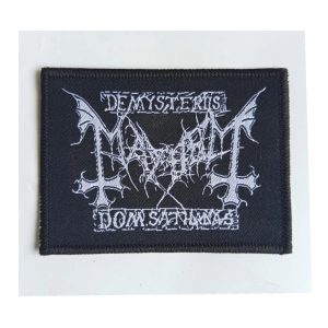 MAYHEM - LOGO De Mysteriis Dom Sathanas - WOVEN PATCH