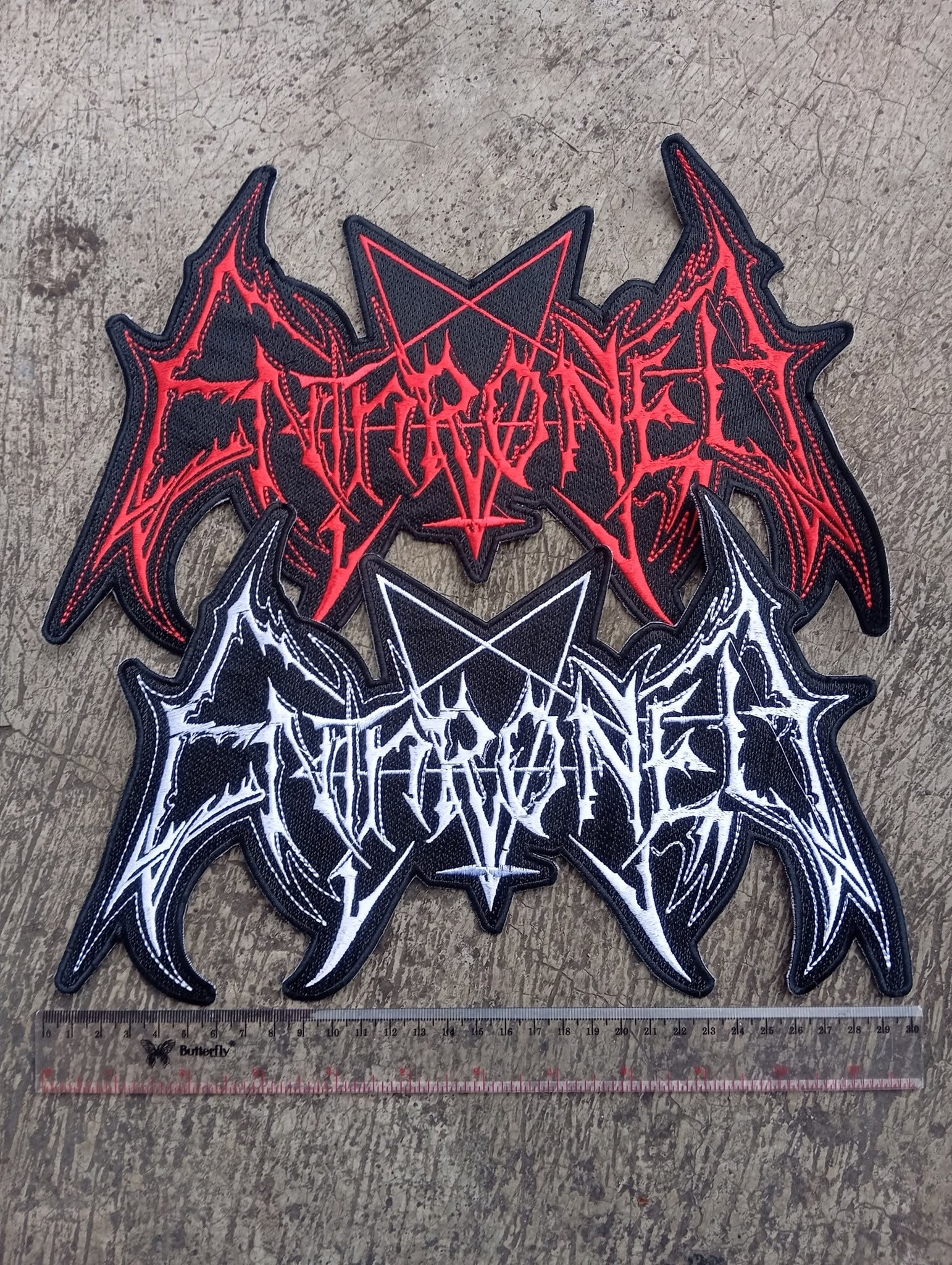 ENTHRONED LOGO – EMBROIDERY BACKSHAPE PATCH