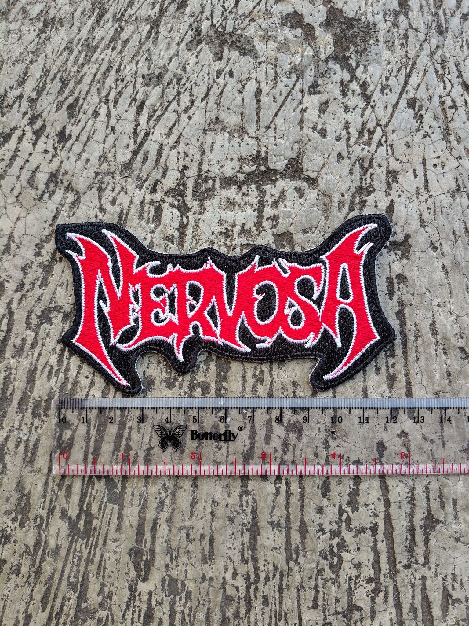 NERVOSA LOGO – EMBROIDERY PATCH SMALL