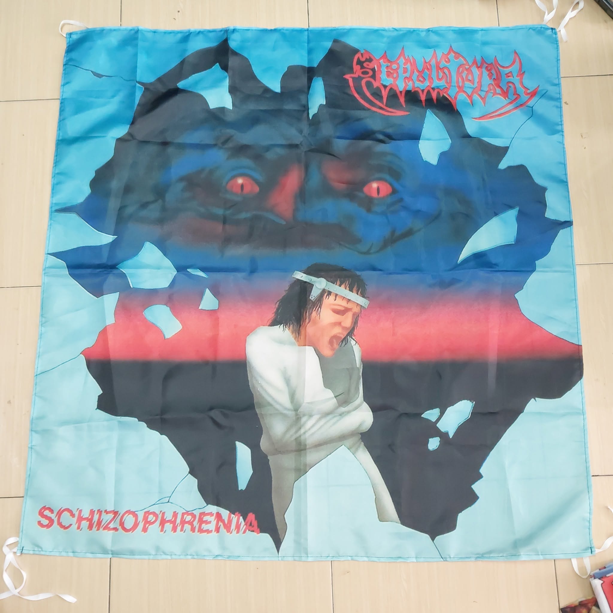 SEPULTURA Schizophrenia TEXTILE POSTER FLAG TAPESTRY